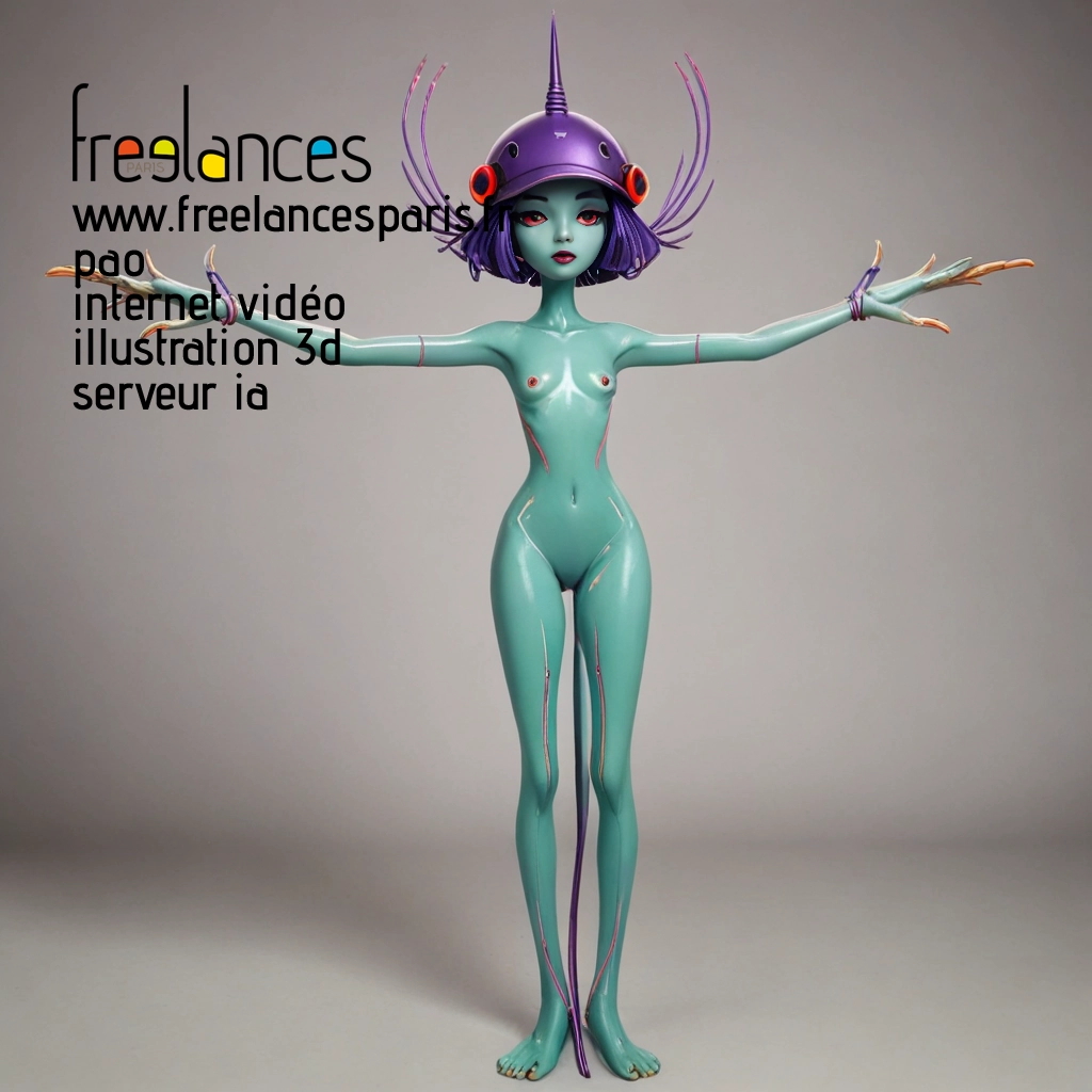 Pao mise en page internet vidéo illustration 3d serveur image IA générative AI freelance paris studio de création magazines C441TSB0